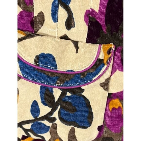 Work to Weekend Jacket 14 Purple Floral Festival Boho Western Retro 80s Hippie - Picture 6 of 15